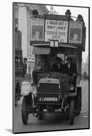 Commuters During Strike Action 1926-Staff-Mounted Photographic Print