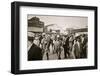 Commuters from New Jersey crossing West Street from the Hoboken ferry, New York, USA, early 1930s-Unknown-Framed Photographic Print