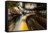 Commuters in NYC subway system-null-Framed Stretched Canvas