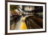 Commuters in NYC subway system-null-Framed Photographic Print