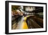 Commuters in NYC subway system-null-Framed Photographic Print