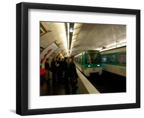 Commuters Inside Metro Station, Paris, France-Lisa S^ Engelbrecht-Framed Photographic Print