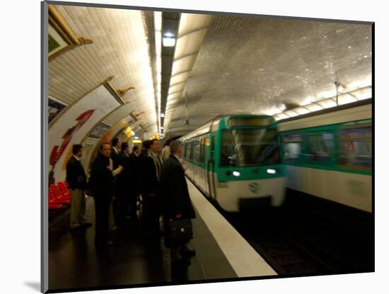 Commuters Inside Metro Station, Paris, France-Lisa S^ Engelbrecht-Mounted Photographic Print