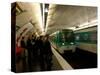 Commuters Inside Metro Station, Paris, France-Lisa S^ Engelbrecht-Stretched Canvas