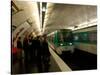 Commuters Inside Metro Station, Paris, France-Lisa S^ Engelbrecht-Stretched Canvas