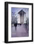 Commuters Leaving Work in the La Defense Area with La Grande Arche in the Background-Julian Elliott-Framed Photographic Print