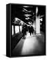 Commuters on New York New Haven Line Running to Catch Train Pulling Out of Grand Central Station-Alfred Eisenstaedt-Framed Stretched Canvas