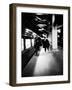 Commuters on New York New Haven Line Running to Catch Train Pulling Out of Grand Central Station-Alfred Eisenstaedt-Framed Photographic Print