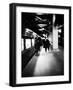 Commuters on New York New Haven Line Running to Catch Train Pulling Out of Grand Central Station-Alfred Eisenstaedt-Framed Photographic Print