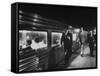 Commuters on the New Haven Line-Alfred Eisenstaedt-Framed Stretched Canvas
