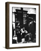 Commuters on the New York New Haven Line Catching Evening Train from Grand Central Station-Alfred Eisenstaedt-Framed Photographic Print