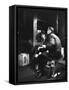 Commuters on the New York New Haven Line Riding in Baggage Car During Evening Rush Hour-Alfred Eisenstaedt-Framed Stretched Canvas