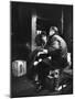 Commuters on the New York New Haven Line Riding in Baggage Car During Evening Rush Hour-Alfred Eisenstaedt-Mounted Photographic Print