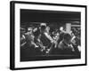 Commuters Reading on the Train-Walter Sanders-Framed Photographic Print