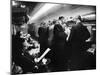 Commuters Socializing in Lounge Car on New York New Haven Line During Evening Rush Hour-Alfred Eisenstaedt-Mounted Photographic Print