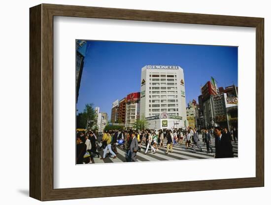 Commuters, Tokyo, Japan-Steve Bavister-Framed Photographic Print