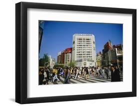 Commuters, Tokyo, Japan-Steve Bavister-Framed Photographic Print