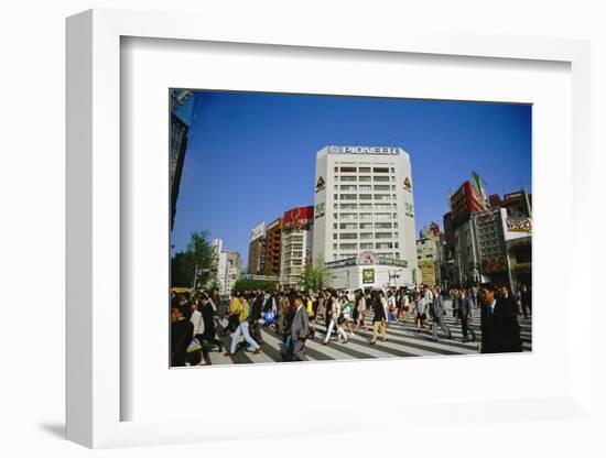 Commuters, Tokyo, Japan-Steve Bavister-Framed Photographic Print