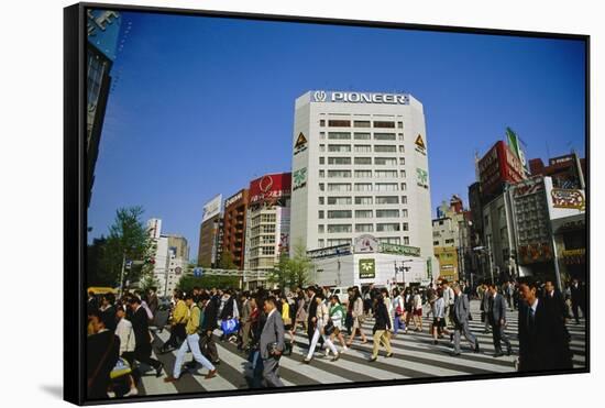 Commuters, Tokyo, Japan-Steve Bavister-Framed Stretched Canvas