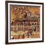 "Commuters" (waiting at Crestwood train station), November 16,1946-Norman Rockwell-Framed Giclee Print