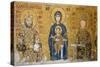 Comnenus Mosaic Depicting Madonna and Child, Hagia Sophia, Turkey. (Mosaic)-Byzantine-Stretched Canvas