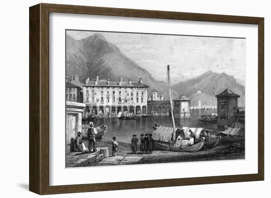 Como and Lake Como, Lombardy, Italy, 19th Century-Thomas Barber-Framed Giclee Print