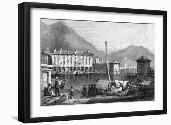 Como and Lake Como, Lombardy, Italy, 19th Century-Thomas Barber-Framed Giclee Print