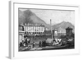 Como and Lake Como, Lombardy, Italy, 19th Century-Thomas Barber-Framed Giclee Print