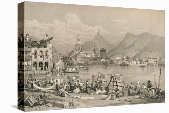 'Como', c1830 (1915)-Samuel Prout-Stretched Canvas