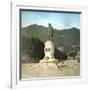 Como (Italy), Statue of the Italian Politician Giuseppe Garibaldi (1807-1882)-Leon, Levy et Fils-Framed Photographic Print