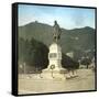 Como (Italy), Statue of the Italian Politician Giuseppe Garibaldi (1807-1882)-Leon, Levy et Fils-Framed Stretched Canvas