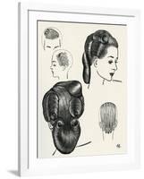 Compact Pageboy Bob Hairstyle Diagrams-null-Framed Art Print