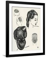 Compact Pageboy Bob Hairstyle Diagrams-null-Framed Art Print