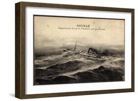 Compagnie De Navigation Paquet, Cnp, Dampfer Souirah-null-Framed Giclee Print