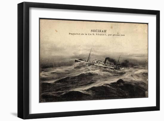 Compagnie De Navigation Paquet, Cnp, Dampfer Souirah-null-Framed Giclee Print