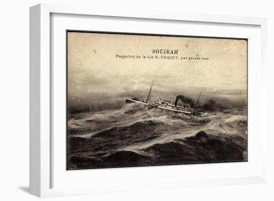 Compagnie De Navigation Paquet, Cnp, Dampfer Souirah-null-Framed Giclee Print