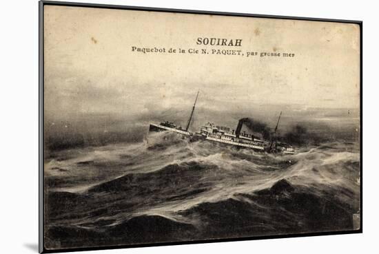 Compagnie De Navigation Paquet, Cnp, Dampfer Souirah-null-Mounted Giclee Print