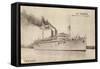 Compagnie De Navigation Paquet, S.S. Djenne-null-Framed Stretched Canvas