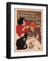 Compagnie Francaise Des Chocolats Et Des Thes, 1898 (Poster)-Theophile Alexandre Steinlen-Framed Giclee Print