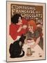 Compagnie Francaise Des Chocolats Et Des Thes, 1898 (Poster)-Theophile Alexandre Steinlen-Mounted Giclee Print