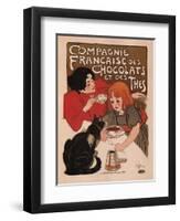 Compagnie Francaise Des Chocolats Et Des Thes-Theophile Alexandre Steinlen-Framed Art Print