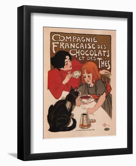 Compagnie Francaise Des Chocolats Et Des Thes-Theophile Alexandre Steinlen-Framed Art Print