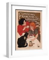 Compagnie Francaise Des Chocolats Et Des Thes-Theophile Alexandre Steinlen-Framed Art Print