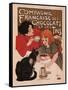 Compagnie Francaise Des Chocolats Et Des Thes-Theophile Alexandre Steinlen-Framed Stretched Canvas