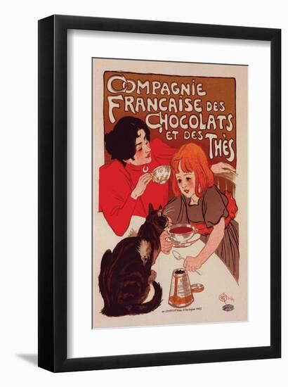 Compagnie Francaise des Chocolats-Théophile Steinlen-Framed Art Print