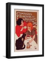 Compagnie Francaise des Chocolats-Théophile Steinlen-Framed Art Print