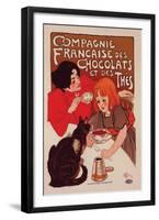 Compagnie Francaise des Chocolats-Théophile Steinlen-Framed Art Print