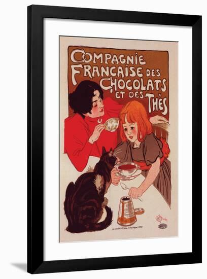 Compagnie Francaise des Chocolats-Théophile Steinlen-Framed Art Print