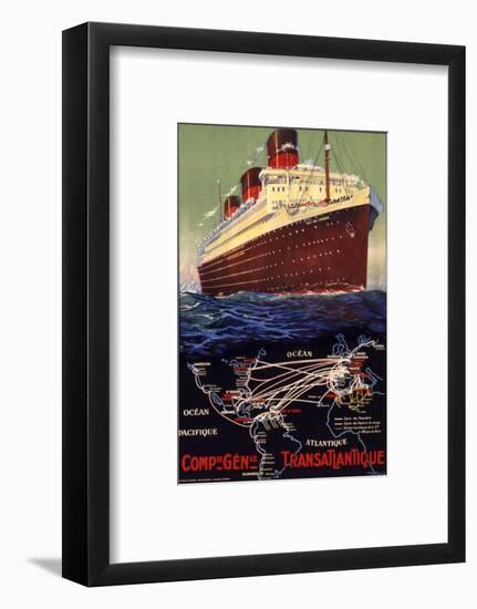 Compagnie Generale Transatlantique-null-Framed Photographic Print