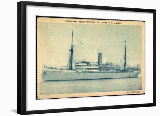 Compagnie Maritime Belge, S.S. Thysville,Dampfschiff-null-Framed Giclee Print